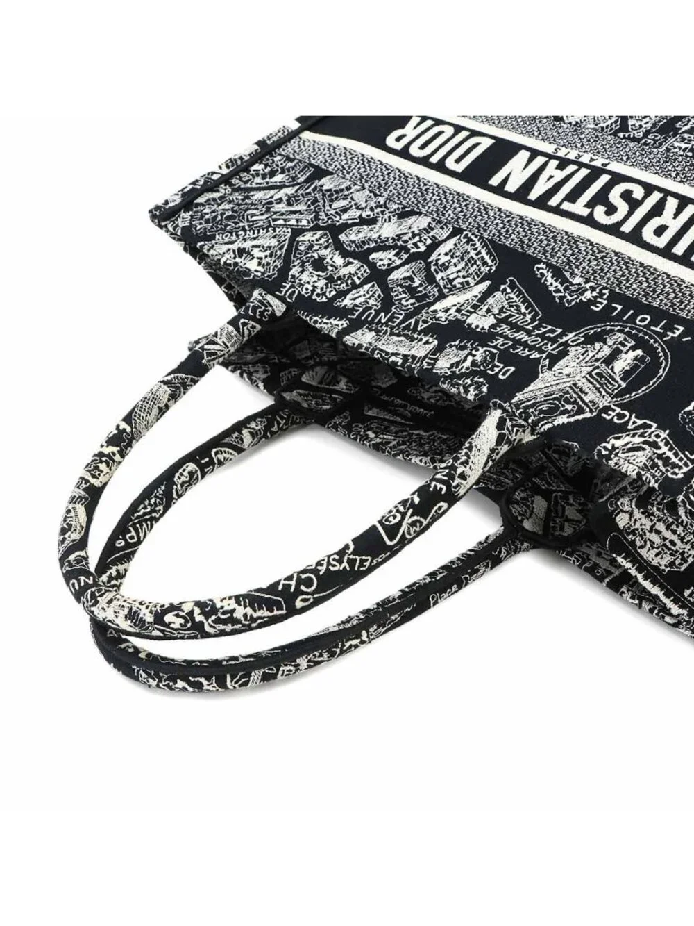 Dior Plan de Paris Book Tote Medium Canvas Black
